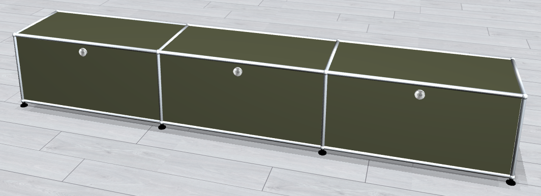 Sideboard XL Olive Green - 100% Compatible With USM Haller - Customizable
