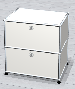 Night Stand - Pure White - RAL 9010 - 100% Compatible With USM Haller - Customizable